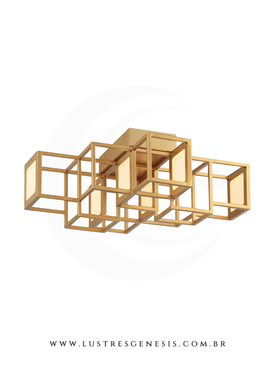 Plafon Moderno Octo Redondo Tabaco LED